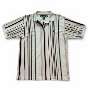 Retro Knights of Round Table Knit Striped Polo
